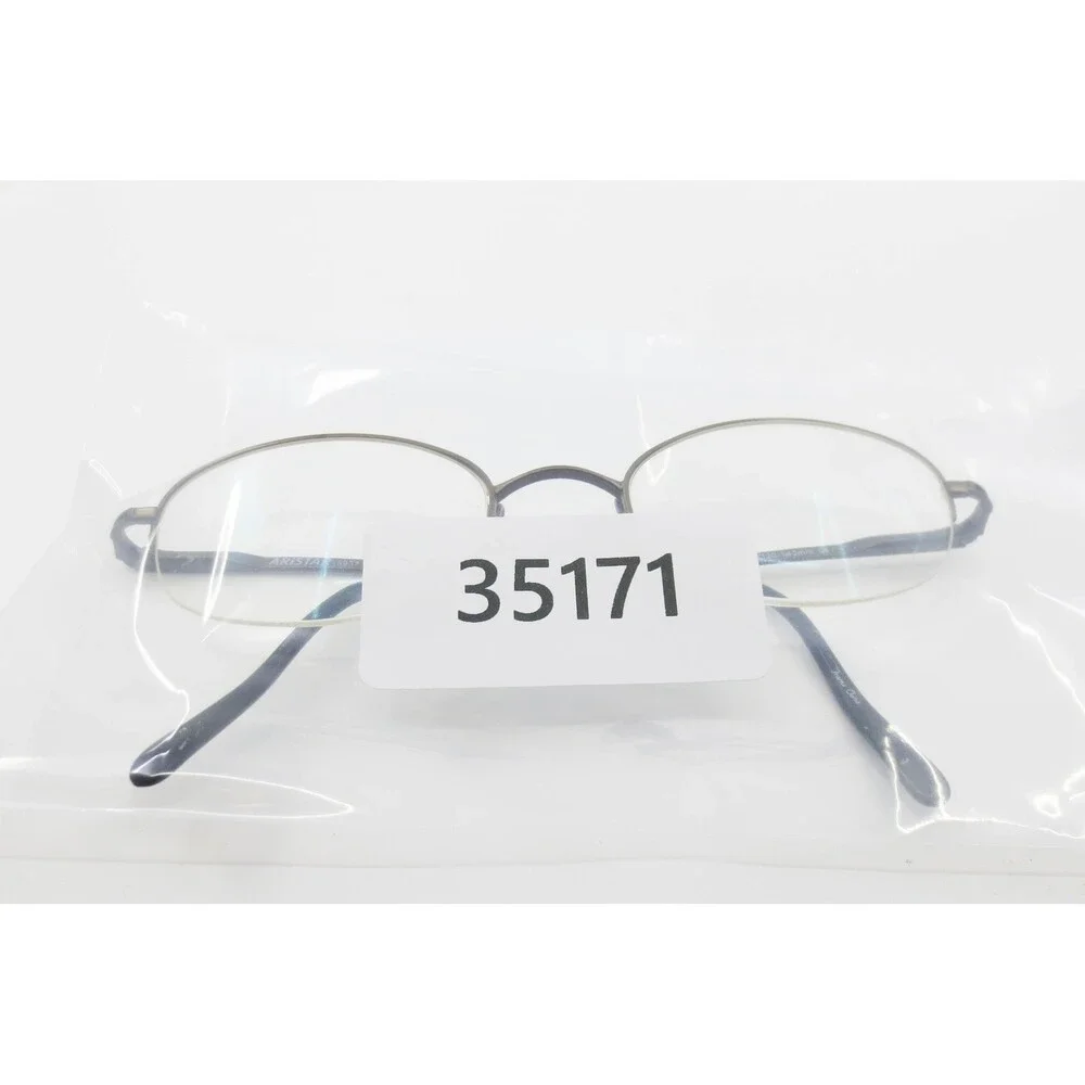 Aristar 6937 Brown Oval Semi-Rimless Eyeglasses Frames 49-20-140mm 001